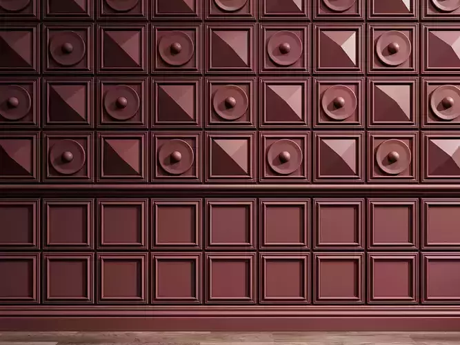 Wall Panel 3D Model P1 3D model