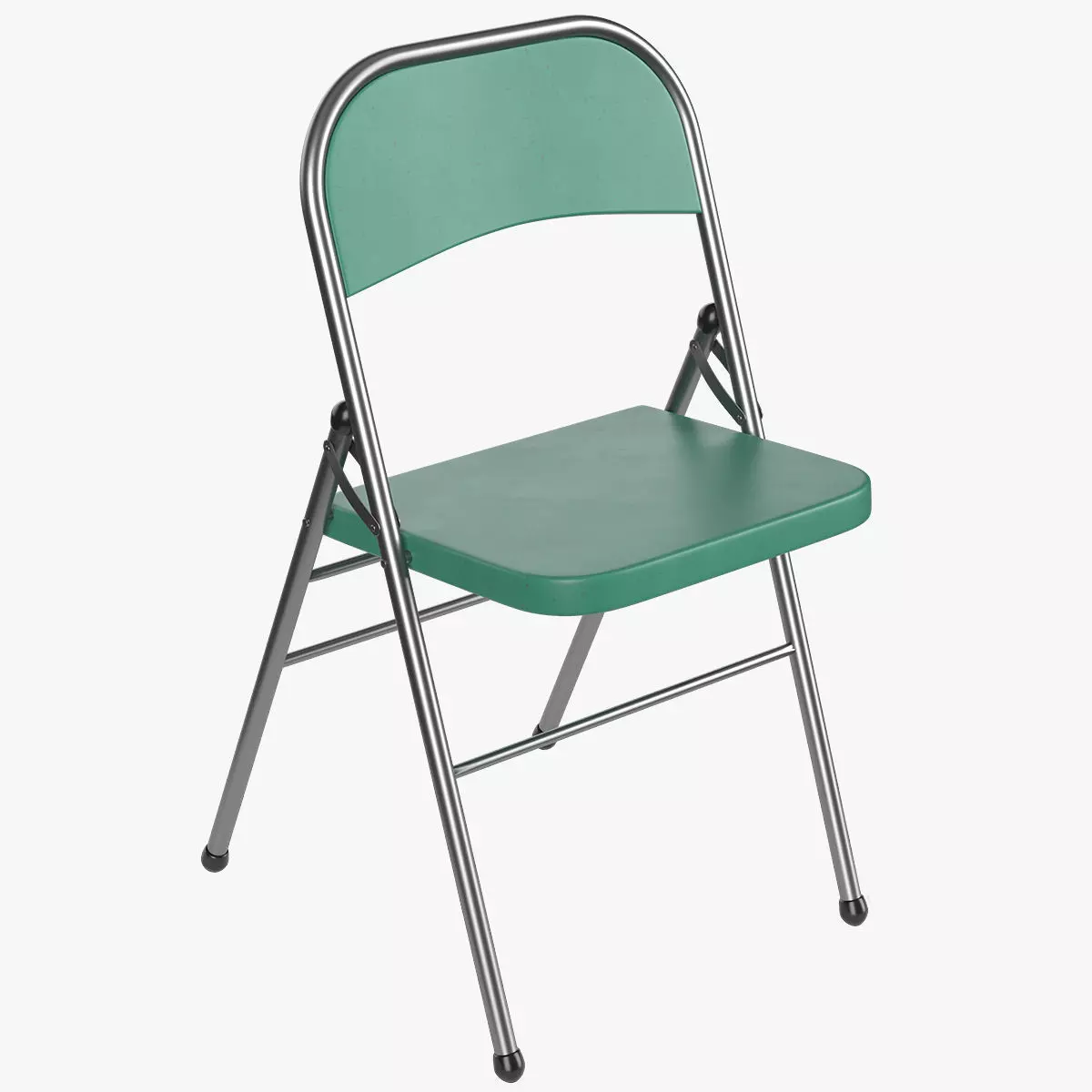 Folding Metal Chair - Subdivision geometry Low-poly 3D model