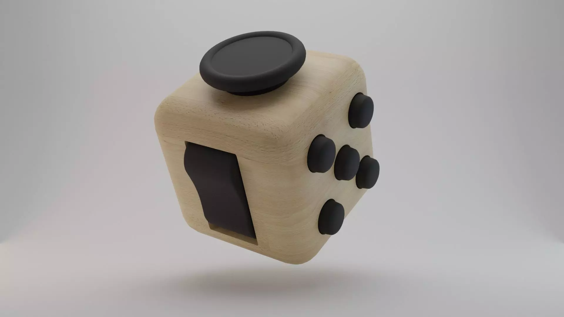 Fidget Cube Stress Anxiety Reliever Idea Maker Study Helper 3D model_0