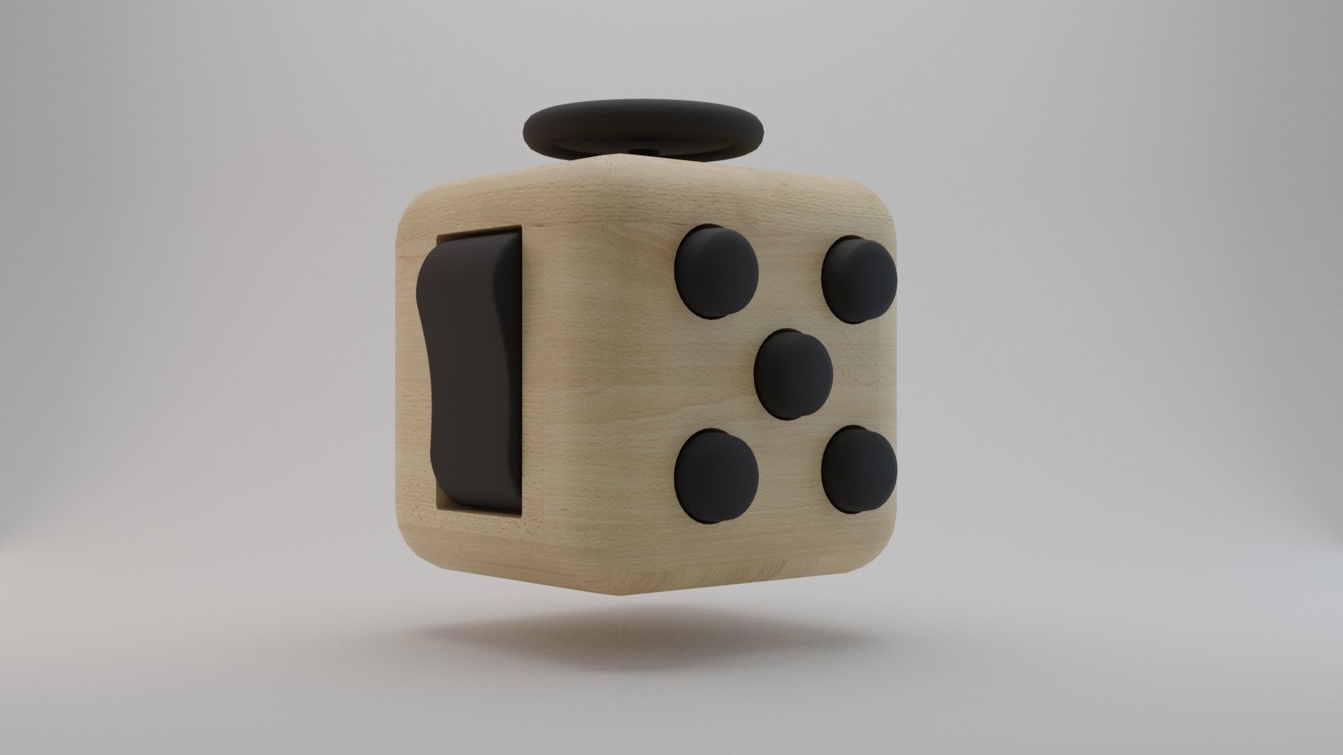 Fidget Cube Stress Anxiety Reliever Idea Maker Study Helper 3D model_1