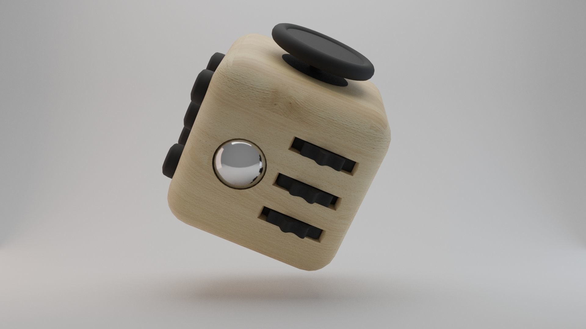 Fidget Cube Stress Anxiety Reliever Idea Maker Study Helper 3D model_3