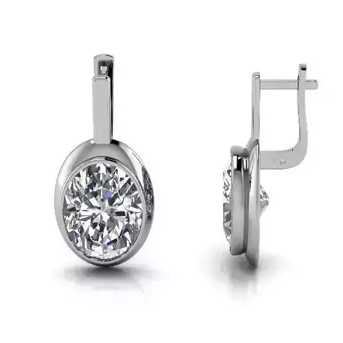 Earrings with English lock Model 3333