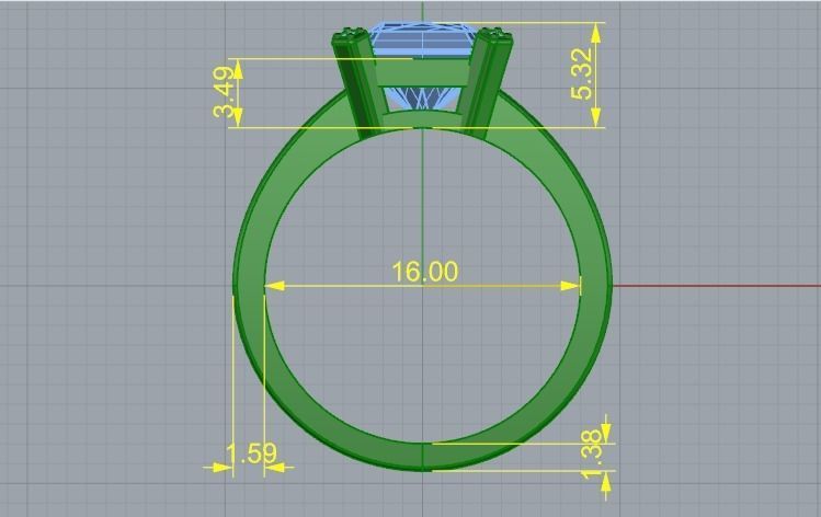 Soliter Ring Model 3329 3D print model_6