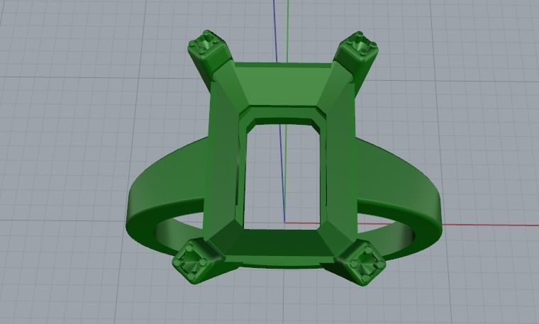 Soliter Ring Model 3329 3D print model_2