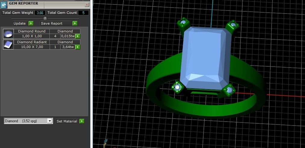 Soliter Ring Model 3329 3D print model_9