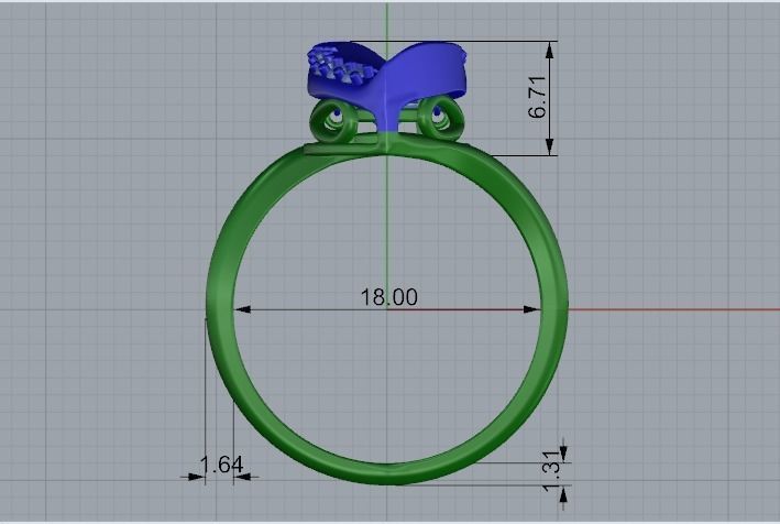 Ring Marquis Model 3327 3D print model_6