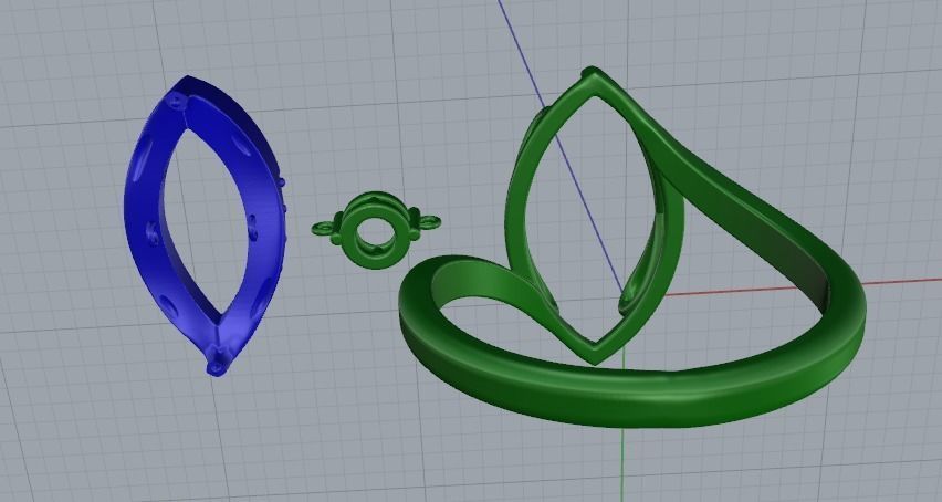 Ring Marquis Model 3327 3D print model_5