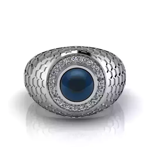 Ring with cabochon stone Model 3325