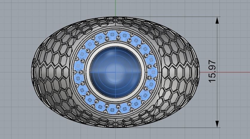 Ring with cabochon stone Model 3325 3D print model_7