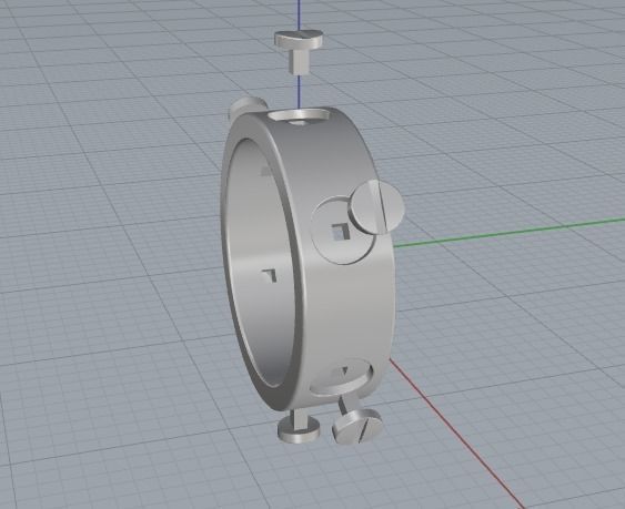 Bolt ring Model 3319 3D print model_2