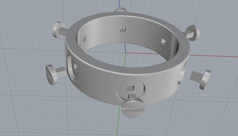 Bolt ring Model 3319 3D print model_5