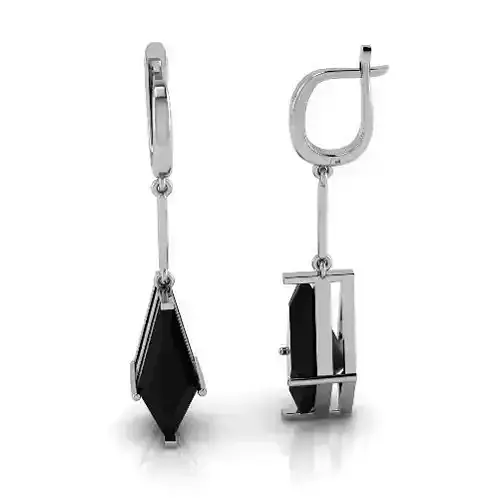 Earrings with English lock Model 3253