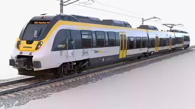Bombardier TALENT  train sweg Low-poly 3D model