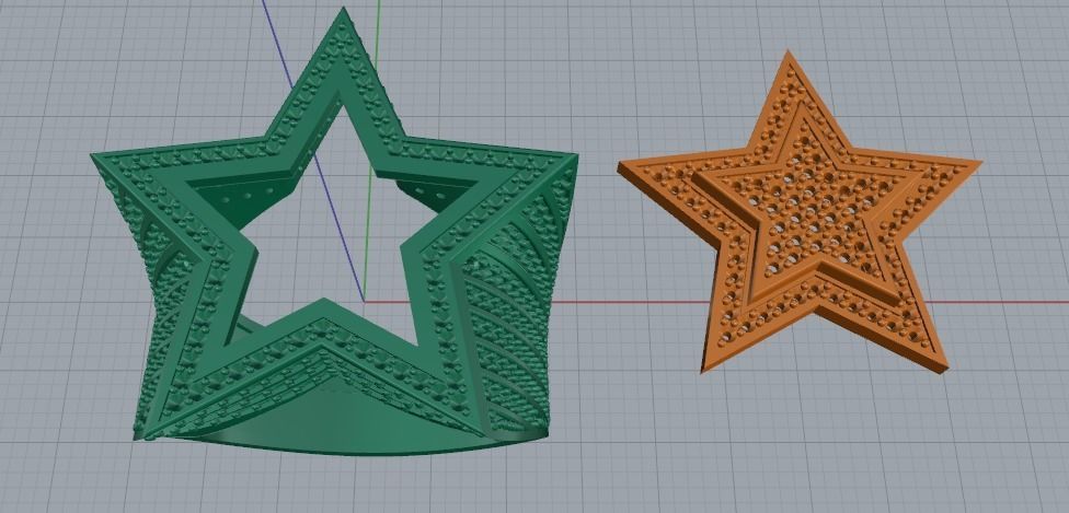 Ring Star Model 3249 3D print model_2