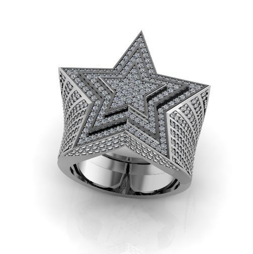 Ring Star Model 3249 3D print model_1