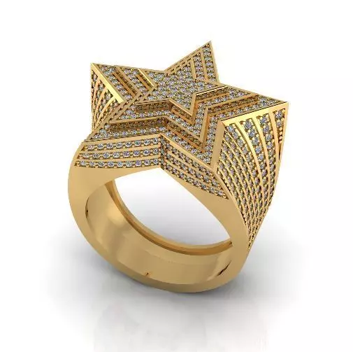 Ring Star Model 3249 3D print model_0