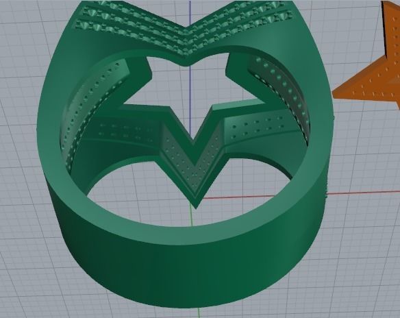 Ring Star Model 3249 3D print model_4