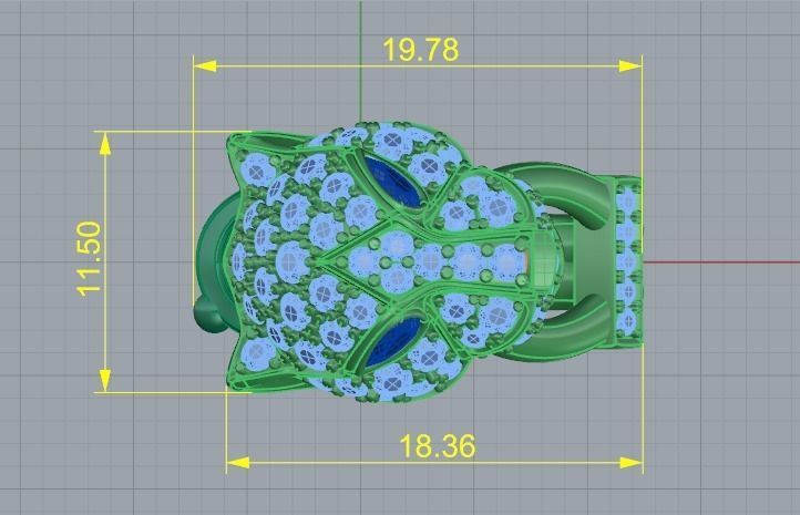 Earrings in the shape of a leopard Model 3347 3D print model_6