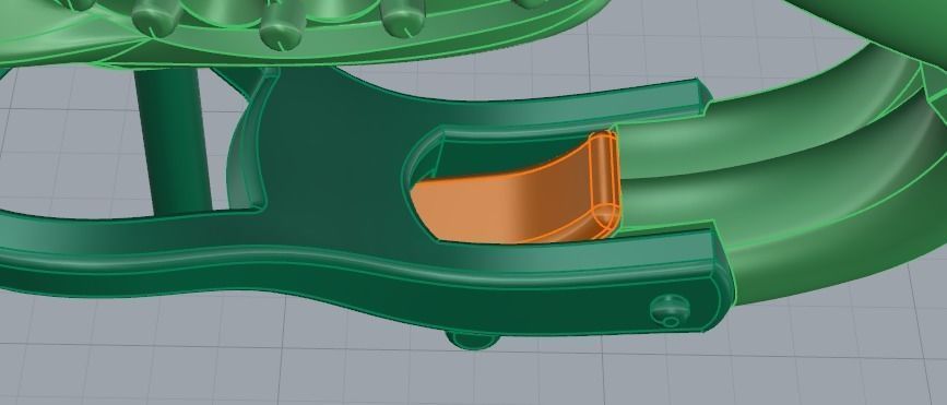 Earrings in the shape of a leopard Model 3347 3D print model_4