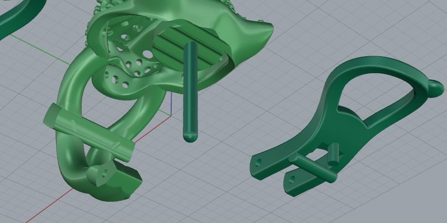 Earrings in the shape of a leopard Model 3347 3D print model_5