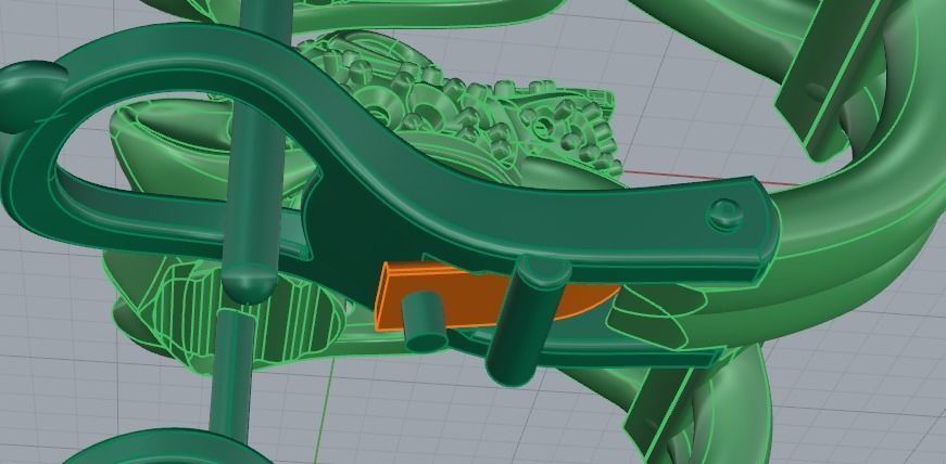 Earrings in the shape of a leopard Model 3347 3D print model_3