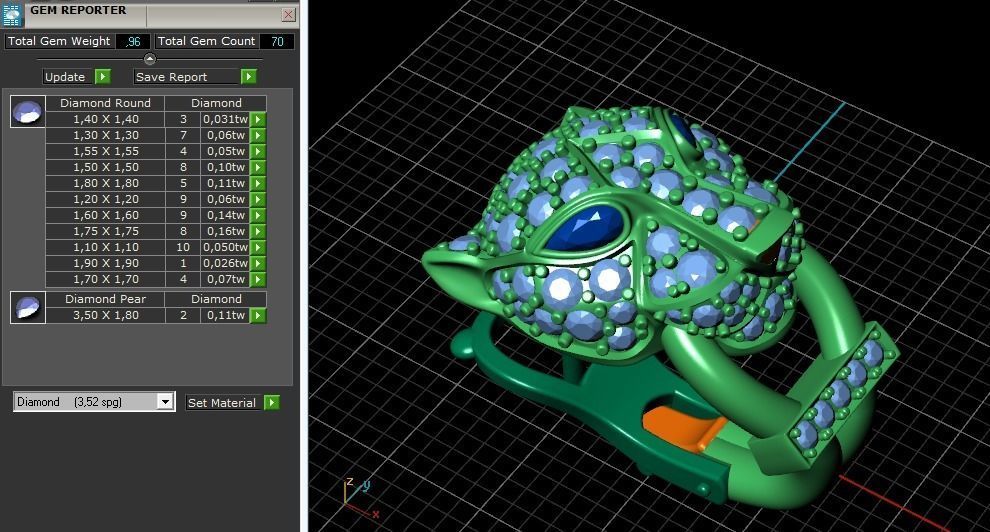 Earrings in the shape of a leopard Model 3347 3D print model_8