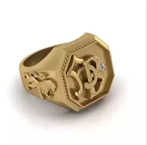 Ring with lions Model 3342