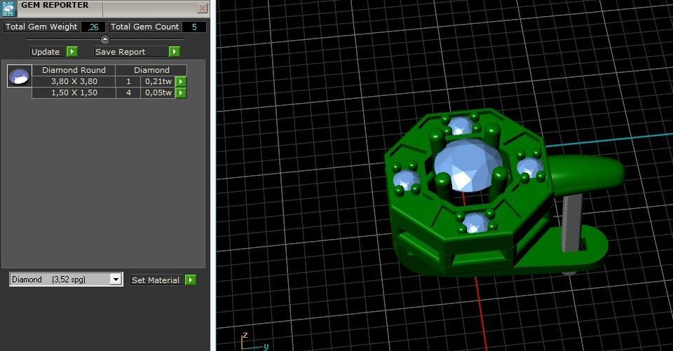 Earrings with English lock Model 3341 3D print model_9
