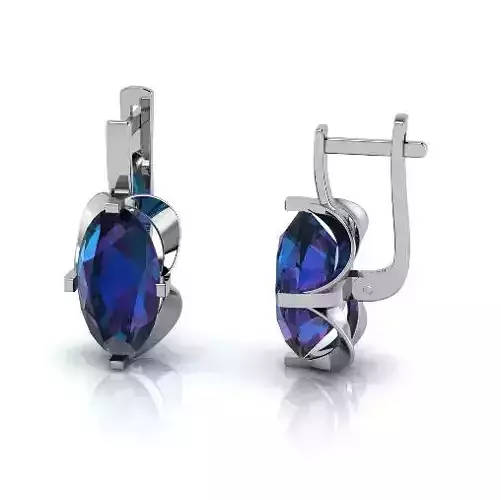 Earrings with English lock Model 3340