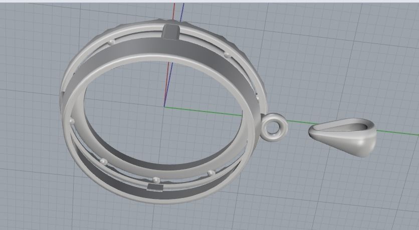 Pendant Model 3337 3D print model_4