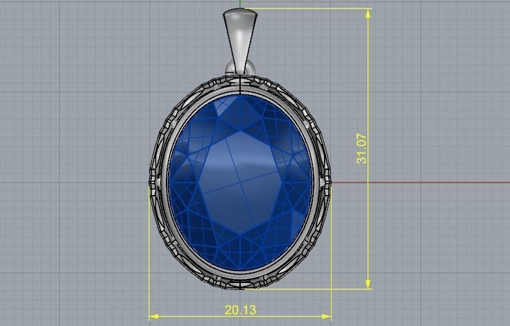 Pendant Model 3337 3D print model_6