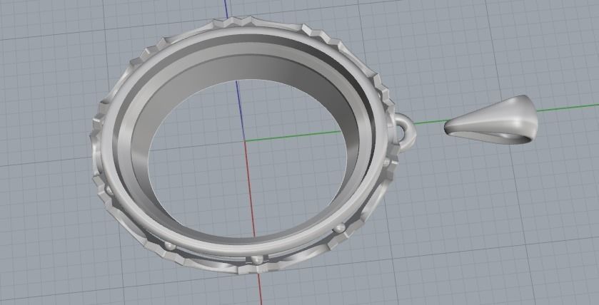 Pendant Model 3337 3D print model_2
