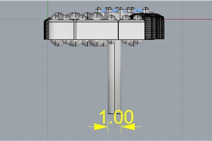 Earrings with letters VE Model 3336 3D print model_7