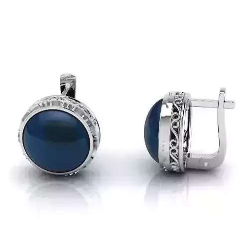 Earrings with English lock Model 3335