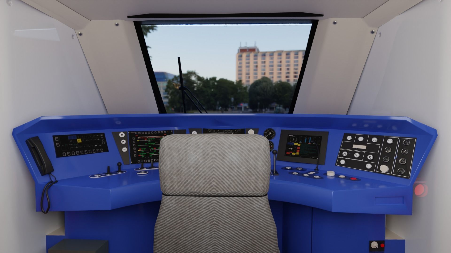 Bombardier TALENT Train sweg Rigged Animated 3D model_11