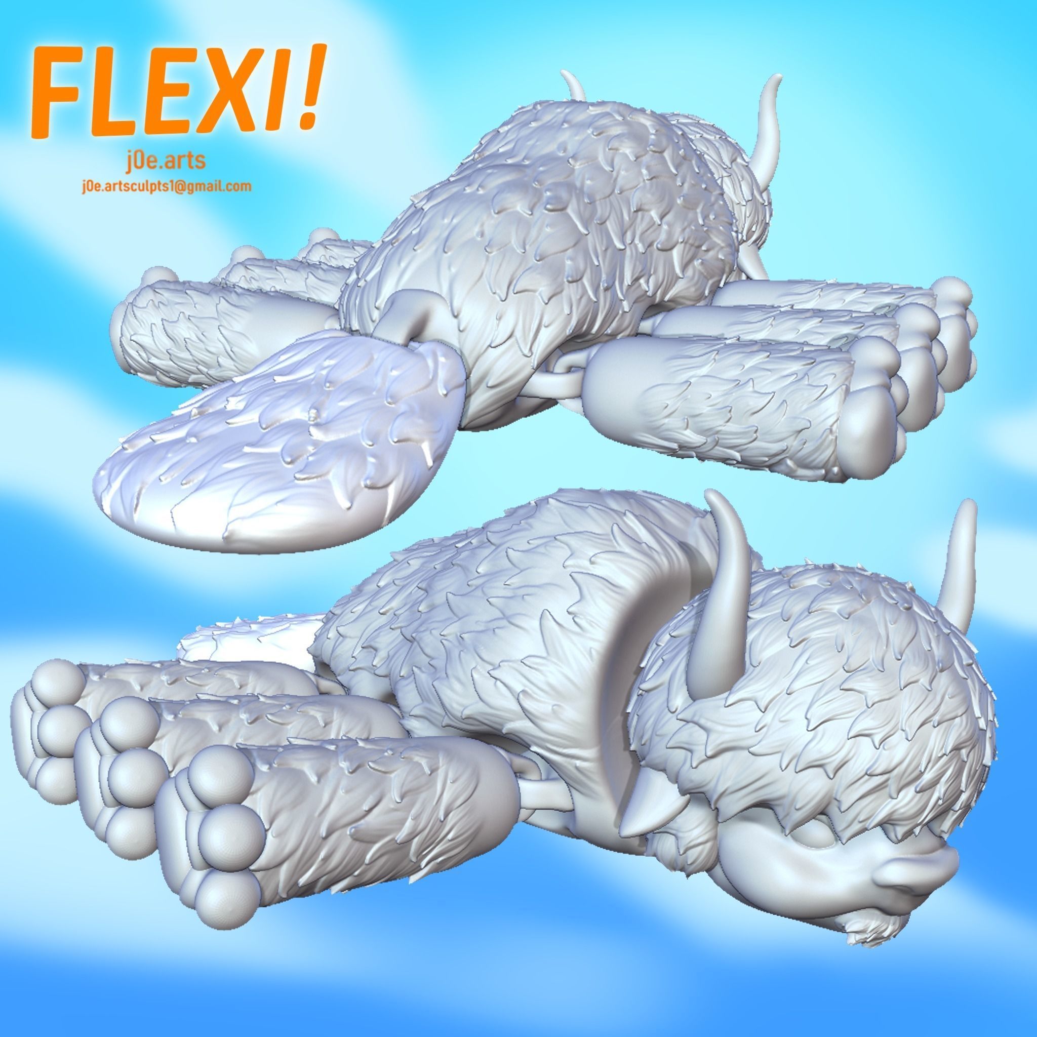 FLEXI Appa from Avatar the Last Airbender Print in place 3D print model_2