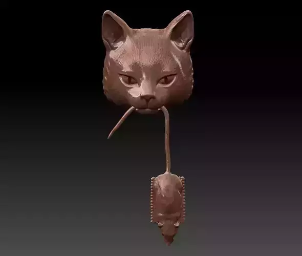 Cat Door Knocker