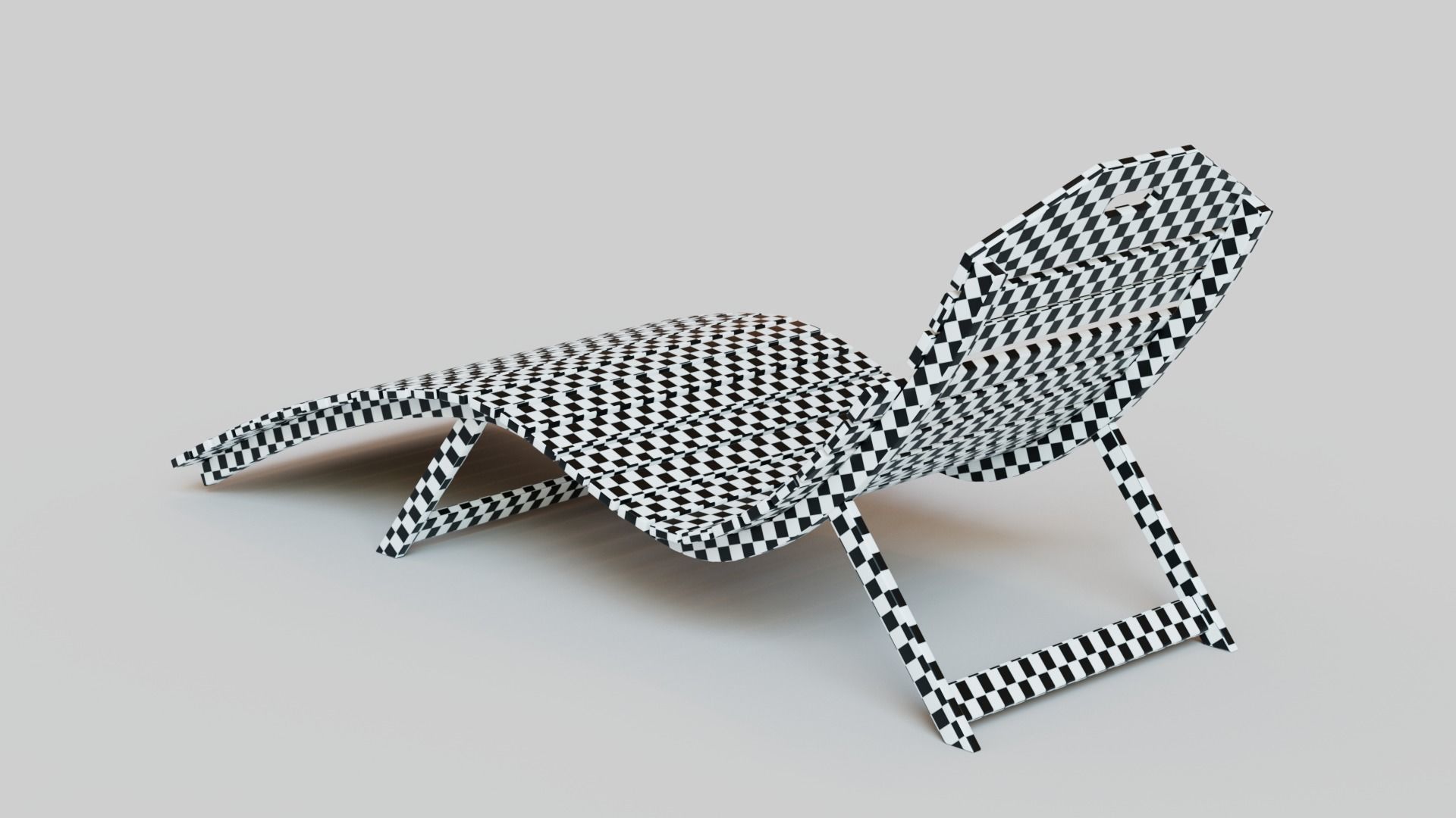 Modern Outdoor Lounge Chair 3D model_5