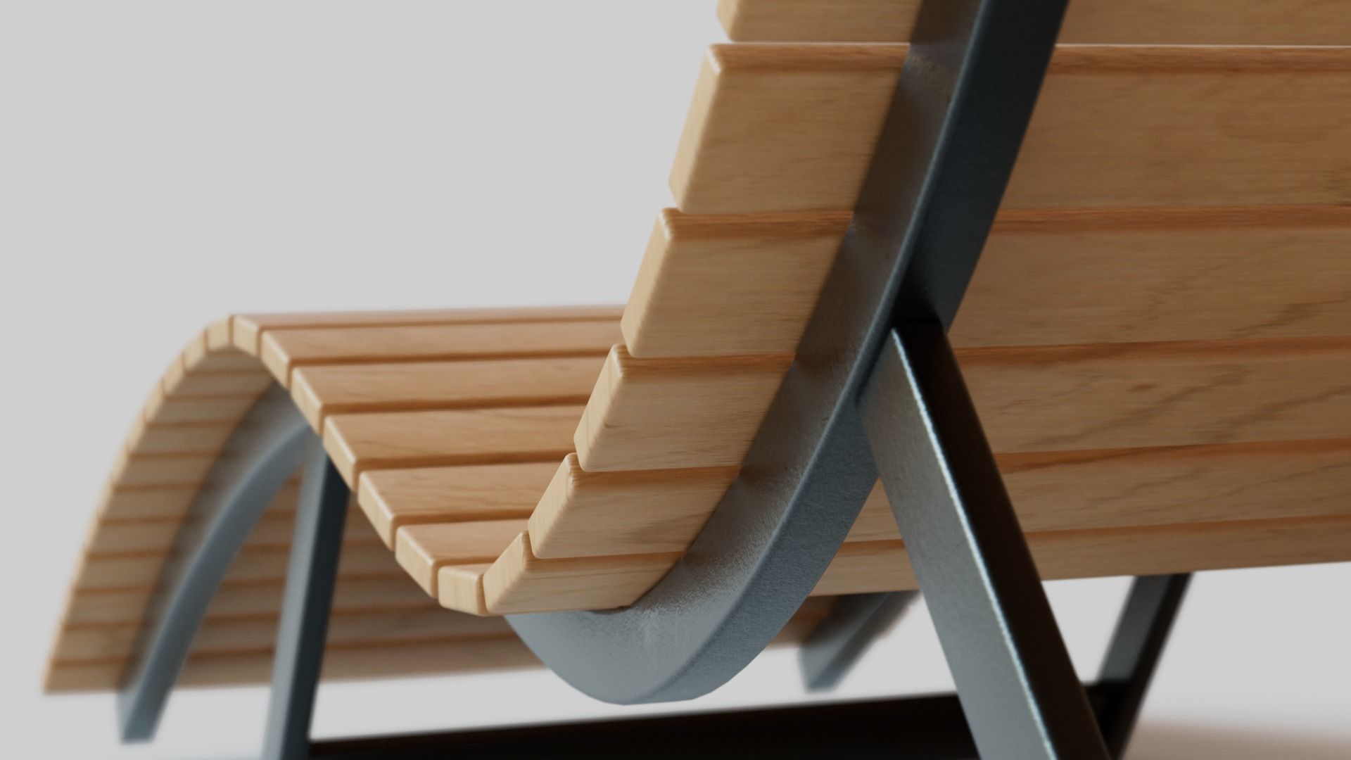 Modern Outdoor Lounge Chair 3D model_6