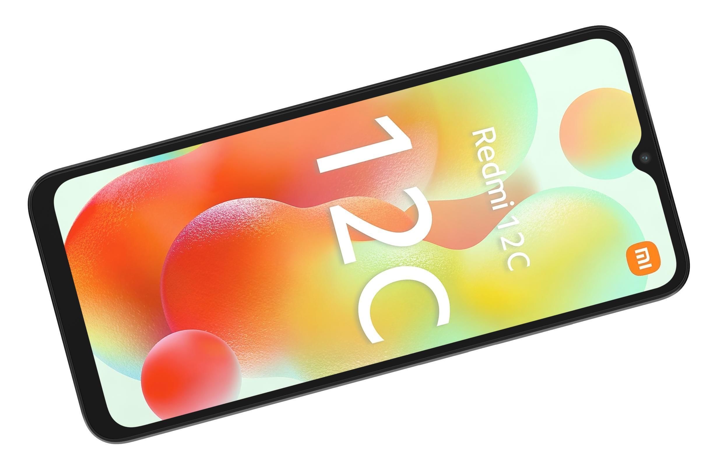 Xiaomi Redmi 12C Black Low-poly 3D model_10