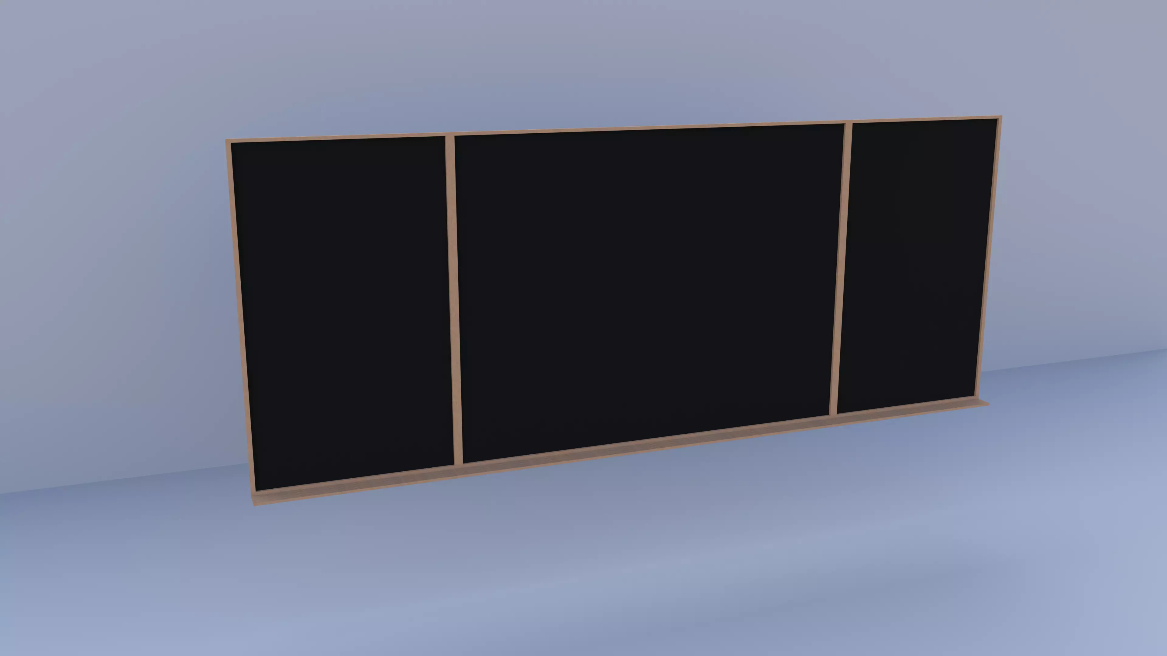 Simple School Blackboard Free 3D model