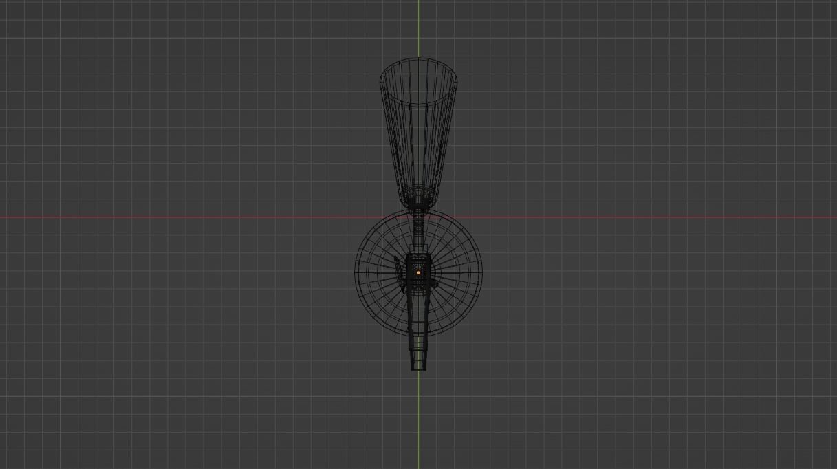 Standart Fire Extinguisher Low-poly 3D model_12