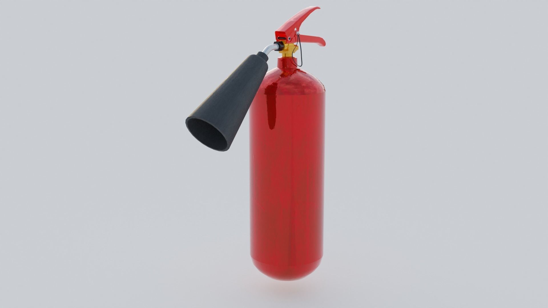 Standart Fire Extinguisher Low-poly 3D model_3
