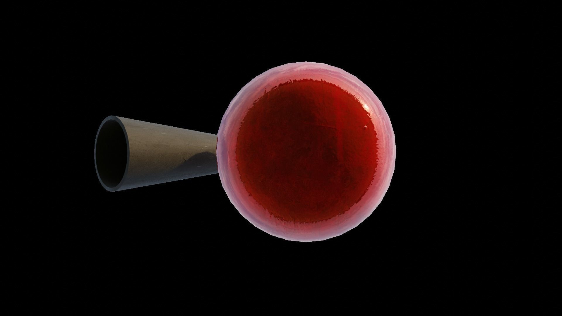 Standart Fire Extinguisher Low-poly 3D model_8