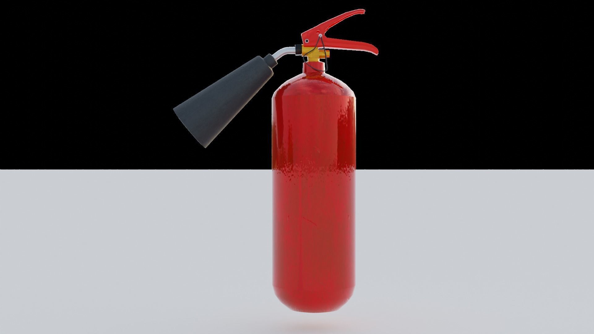 Standart Fire Extinguisher Low-poly 3D model_7