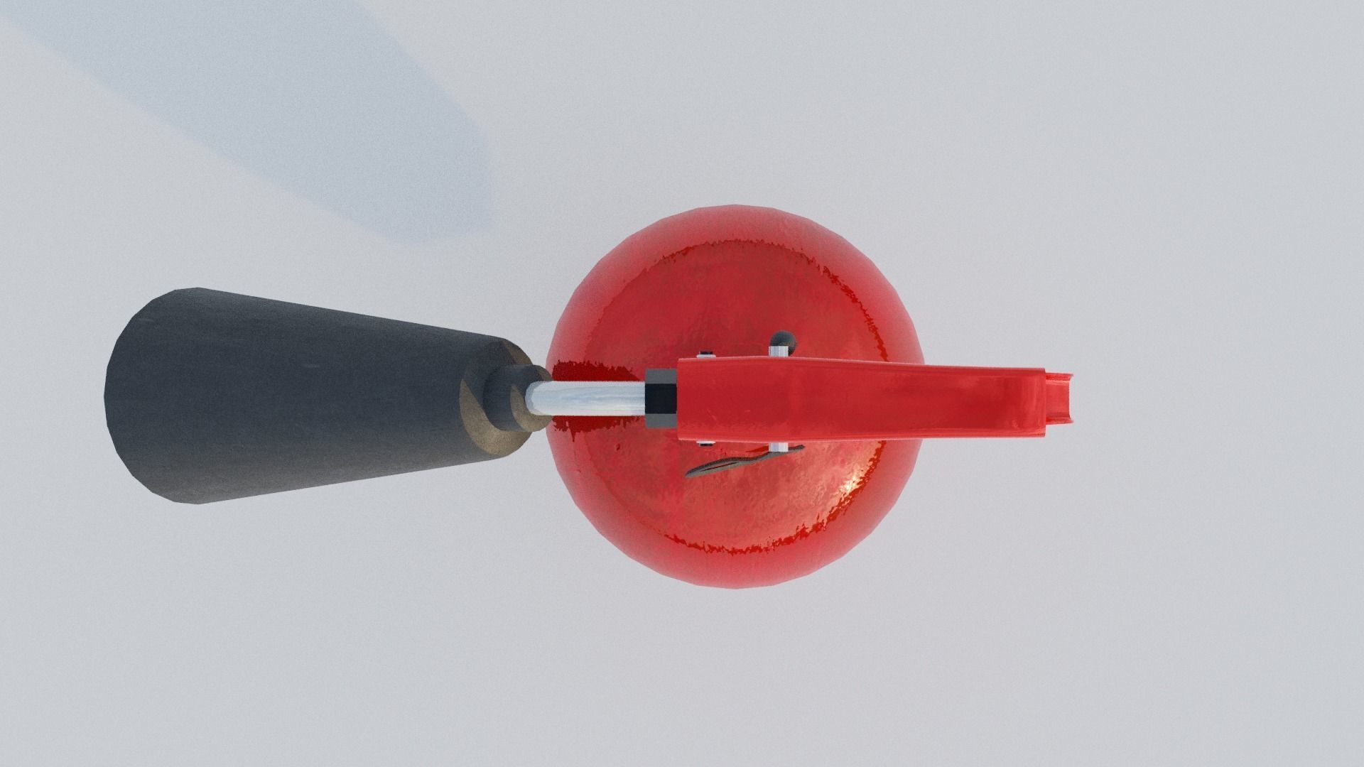 Standart Fire Extinguisher Low-poly 3D model_9