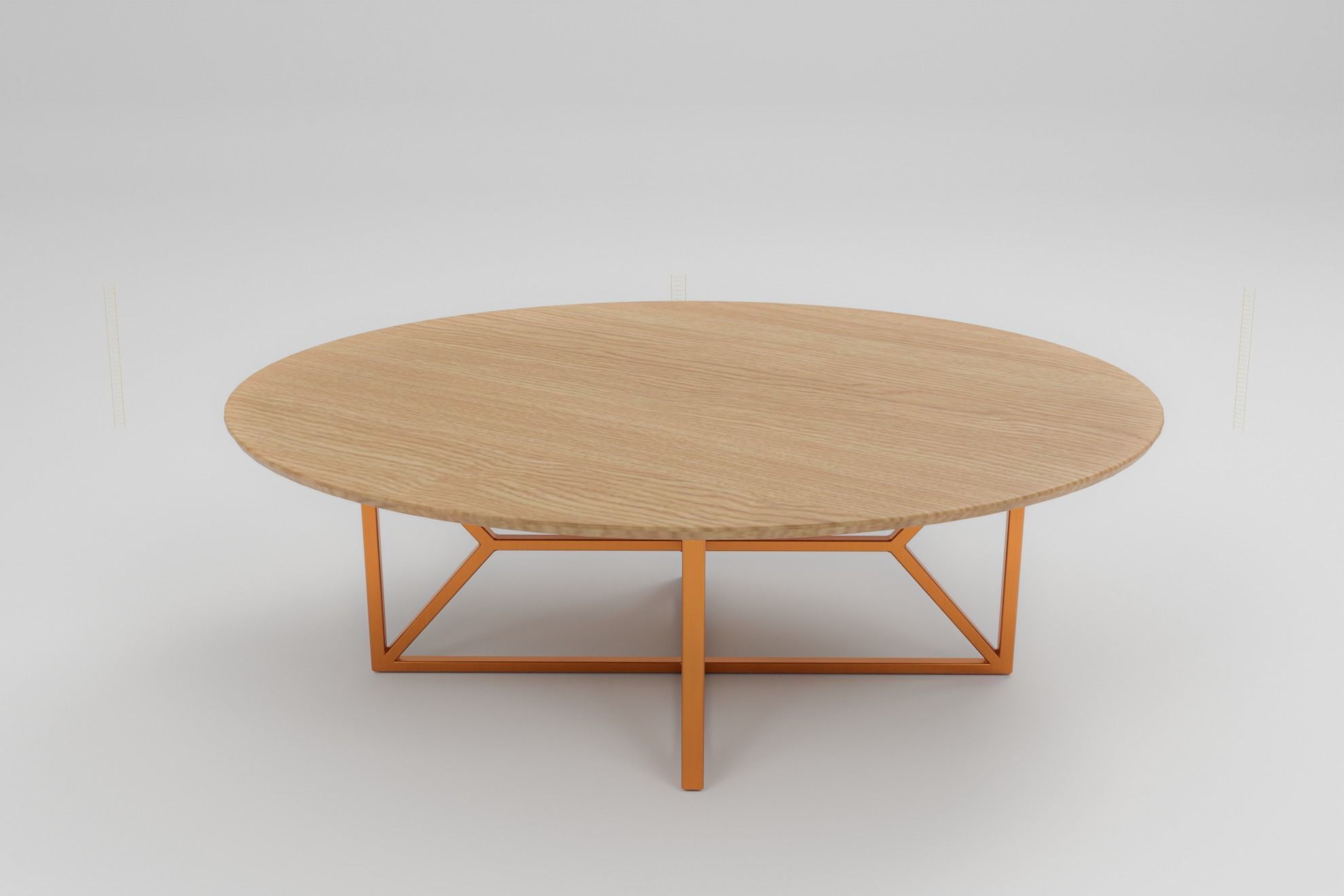 Savannah SofaTable set Low-poly 3D model_3