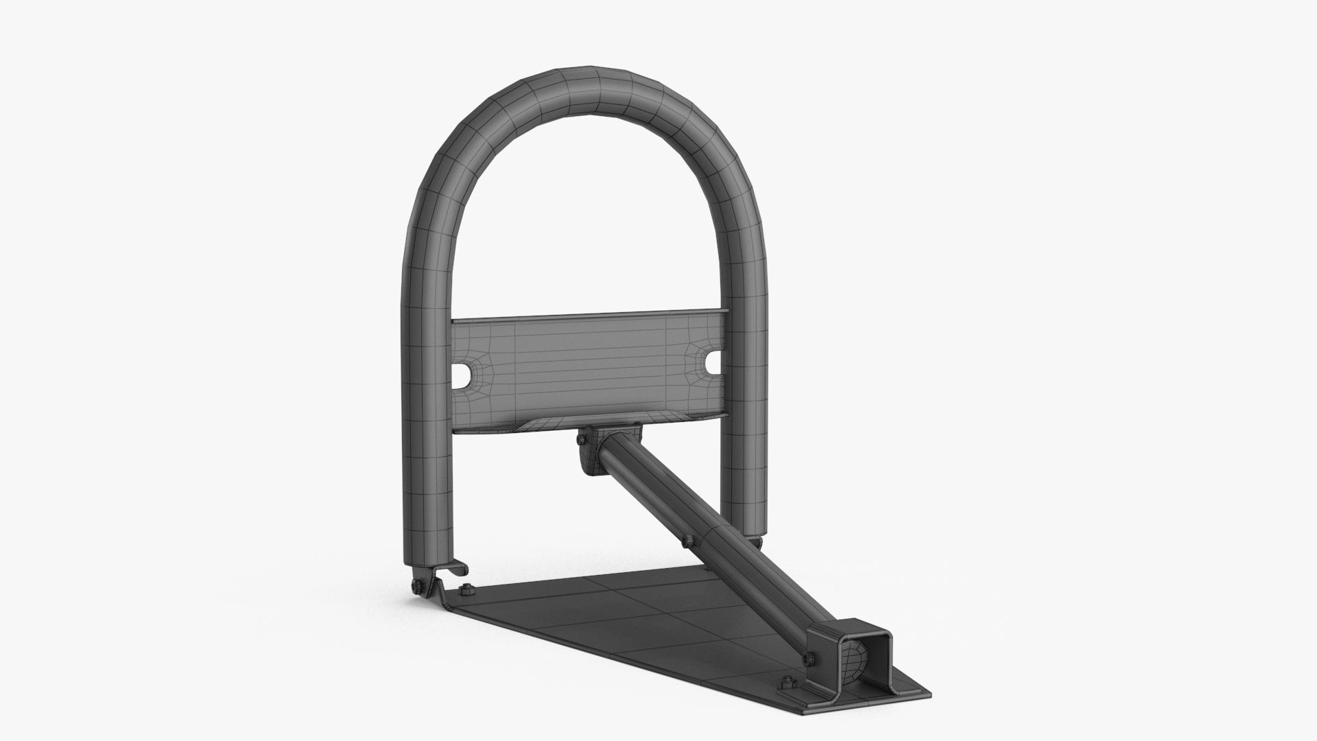 Parking Barrier Low-poly 3D model_18
