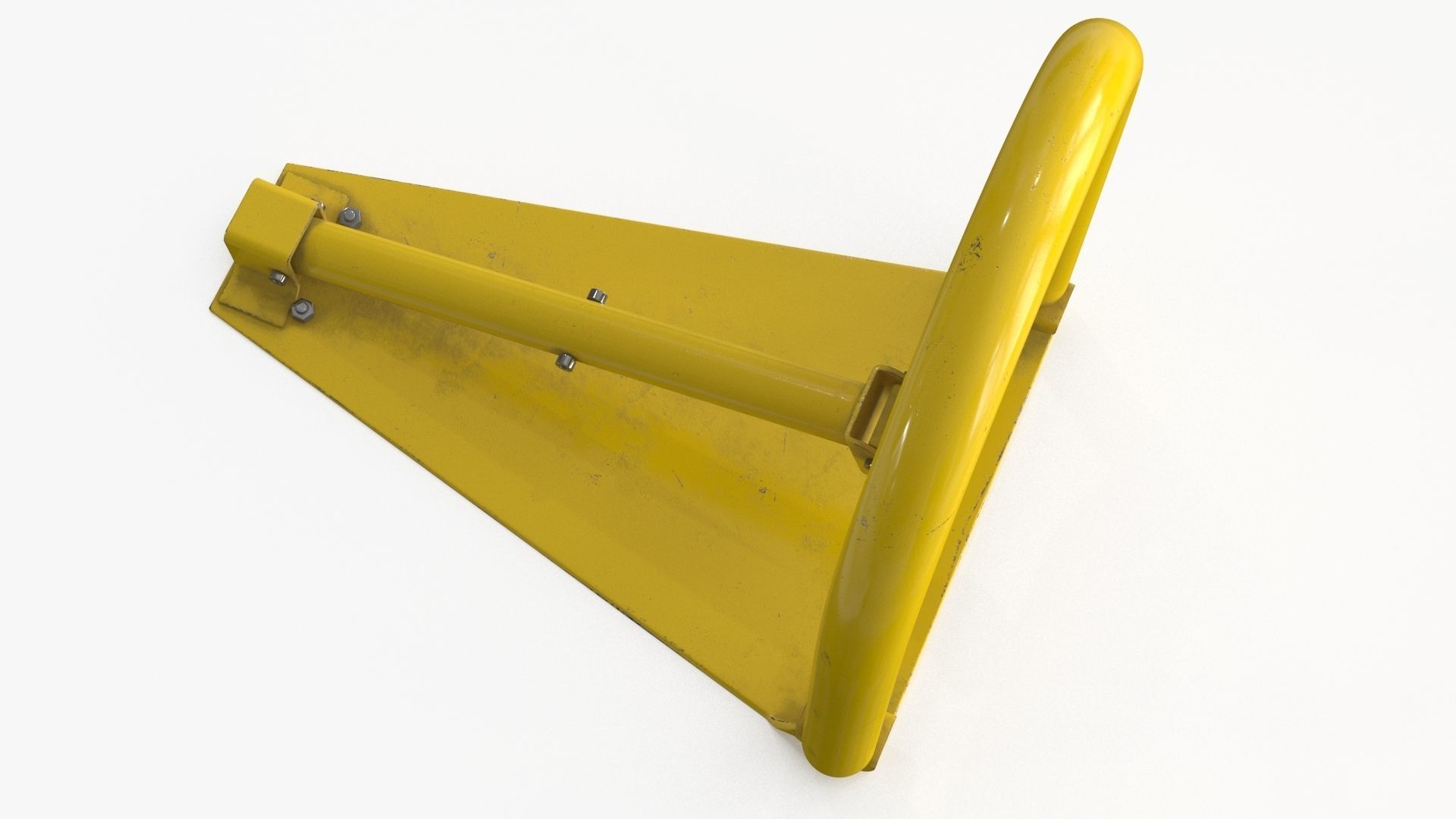 Parking Barrier Low-poly 3D model_15