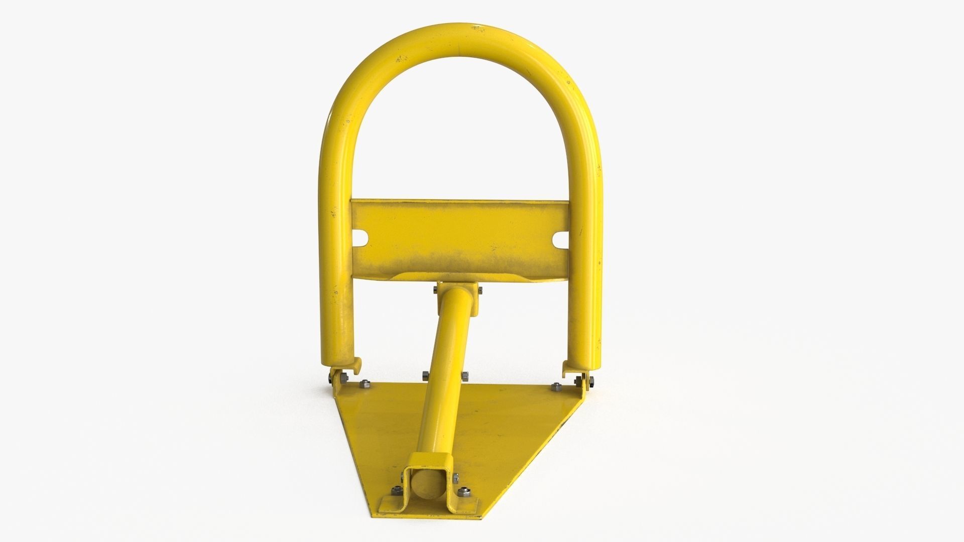 Parking Barrier Low-poly 3D model_8